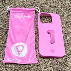 Loopy Berry Pink iPhone 16 Pro Phone Case - Righty